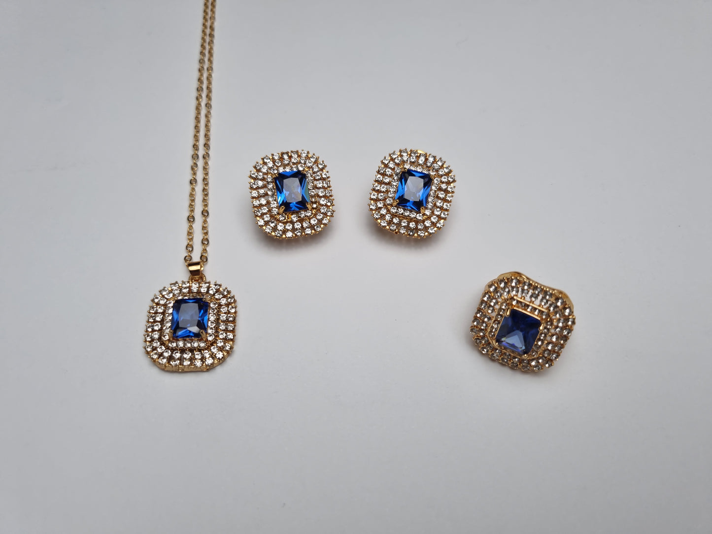 Sapphire Star Necklace Set