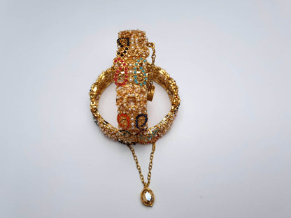 Rangoli Jewel - Openable Kara Bangle