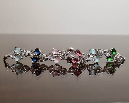 Celestial Multicolor Zircon Charm Bracelet