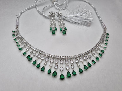 Emerald Cascade Necklace Set