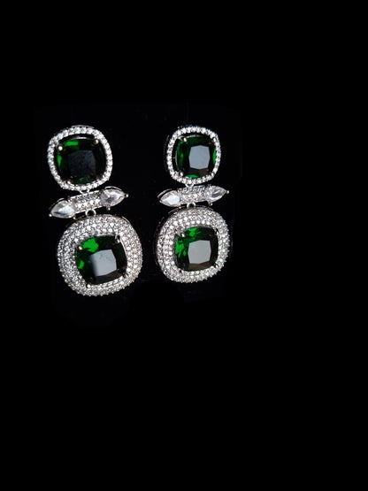 Emerald Radiance Statement Earrings