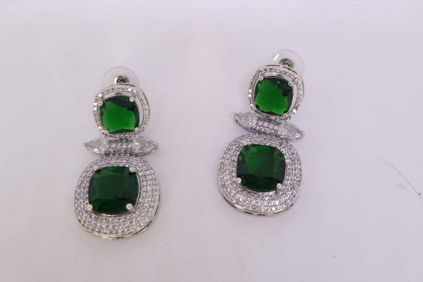 Emerald Radiance Statement Earrings