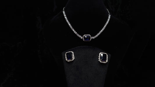 Royal Sapphire Necklace Set