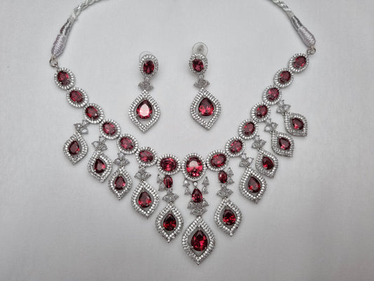 Ruby Radiance Necklace Set